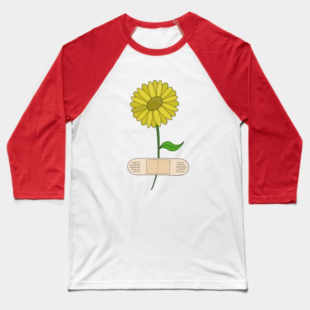 Protect Who You Love Floral Flower Baseball T-Shirt by DiegoCarvalho